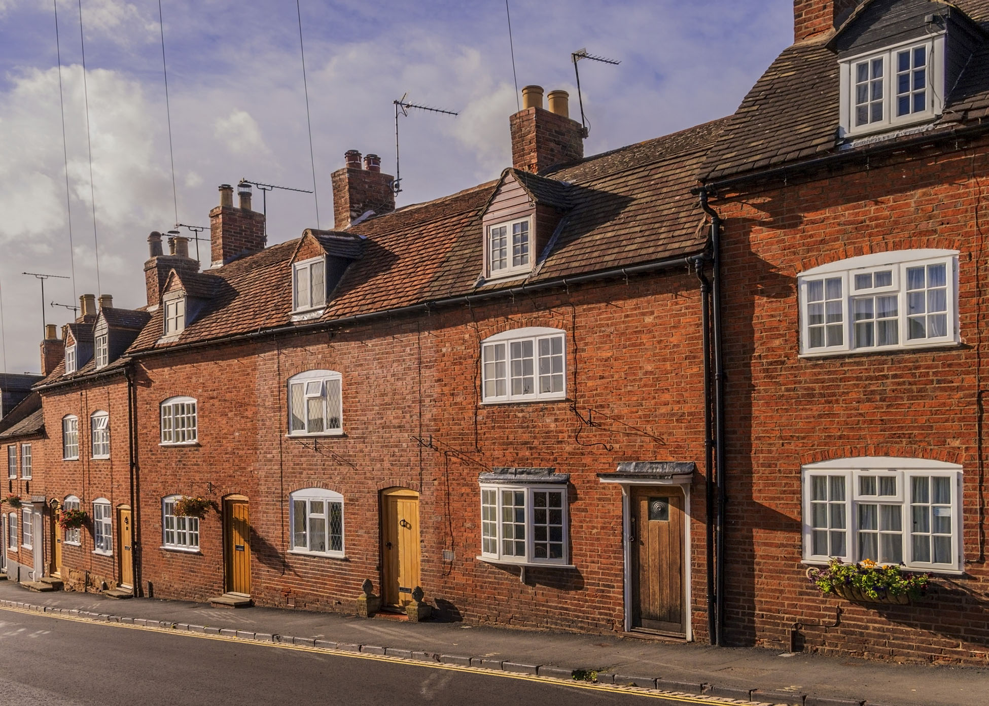 Row or terraced homes.