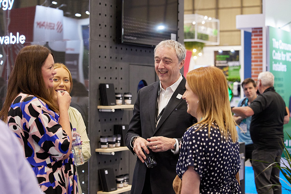 MCS talking to others at event in birmingham